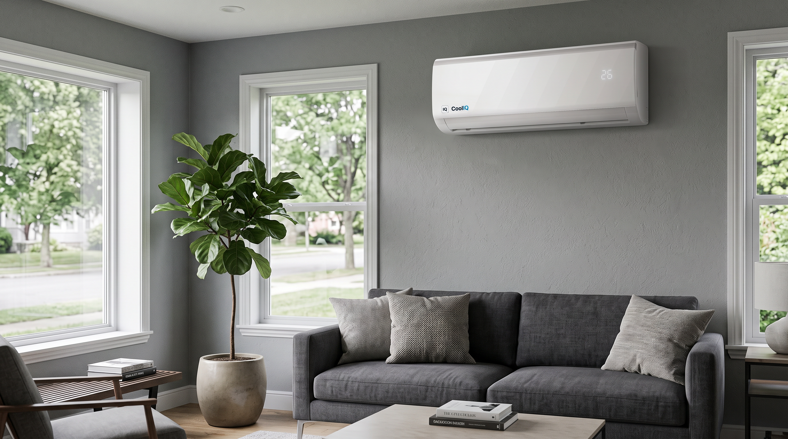 CoolIQ binnenunit in een woonkamer